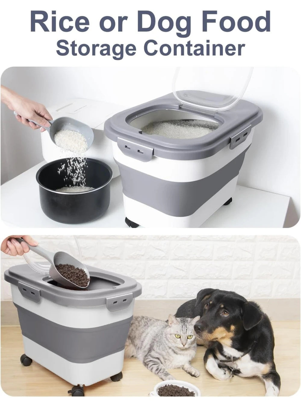 Space-Saving Foldable Food Storage with Large Capacity