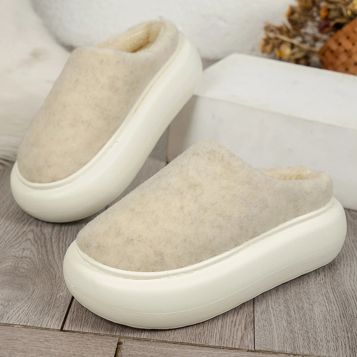 Cozy Plush Indoor Slippers for Women