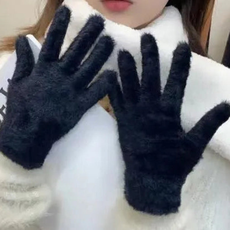 Cozy Ultra-Soft Plush Winter Gloves for Women