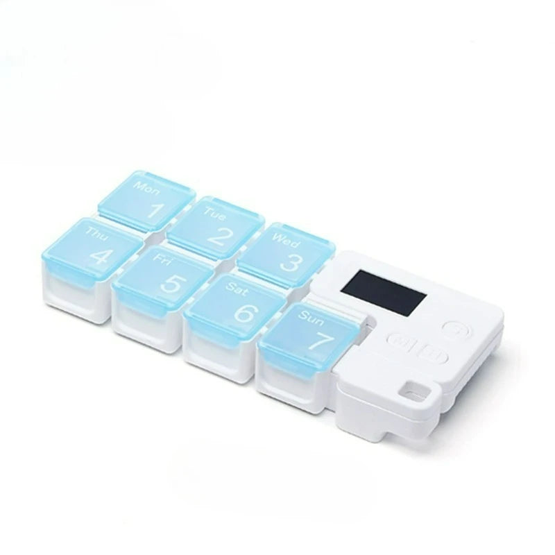 Smart Electronic Weekly Pill Organizer with Reminders