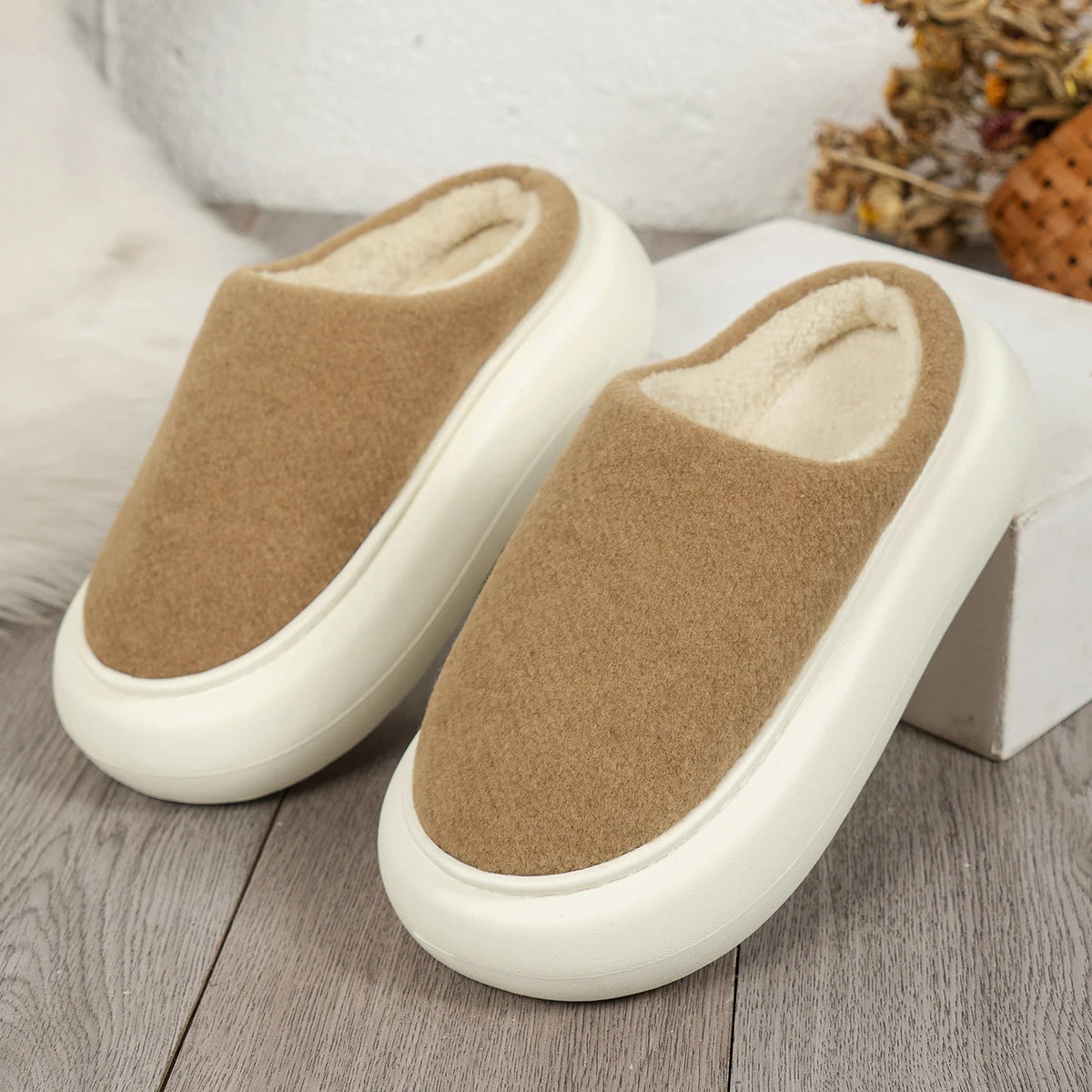 Cozy Plush Indoor Slippers for Women