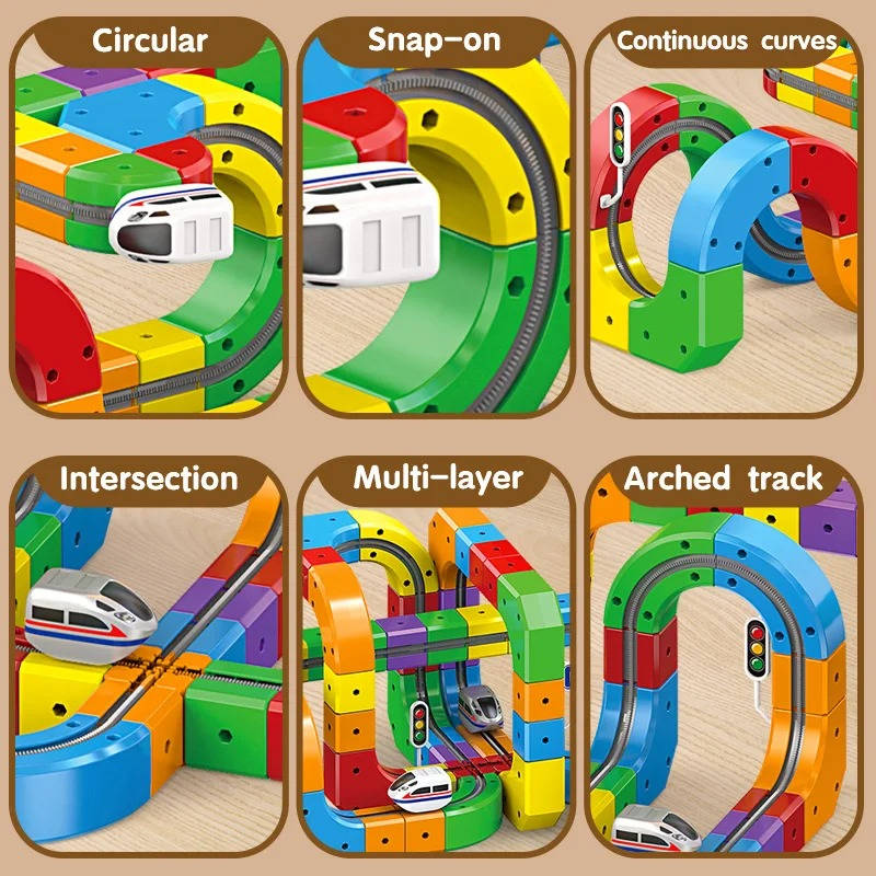 Magnetic Train Track Playset