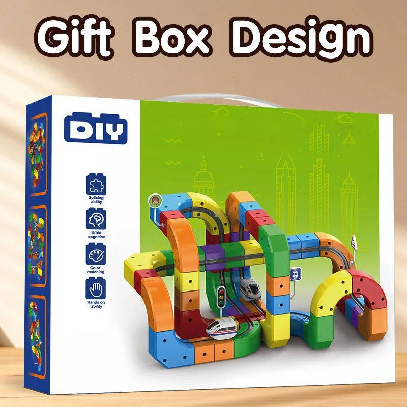 Magnetic Train Track Playset