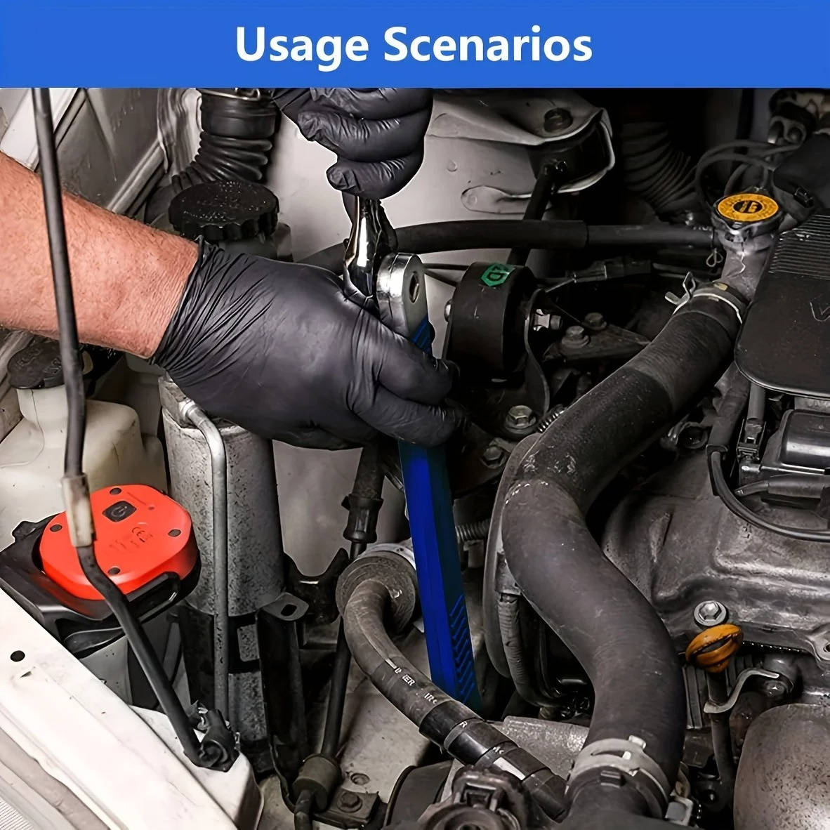 Telescoping Extension Wrench for Hard-to-Reach Fasteners