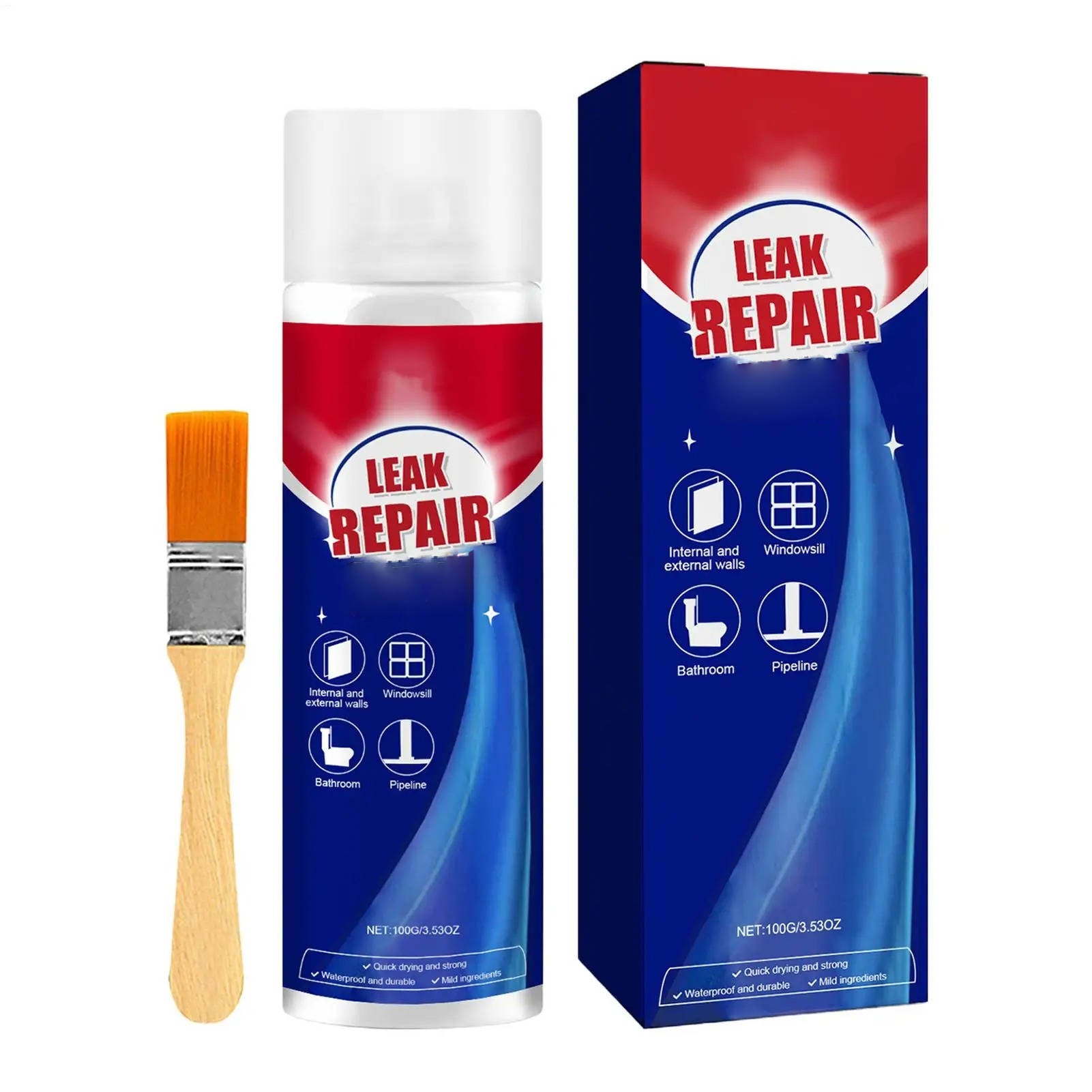 2-Pack Leak Repair Waterproof Sealant Spray