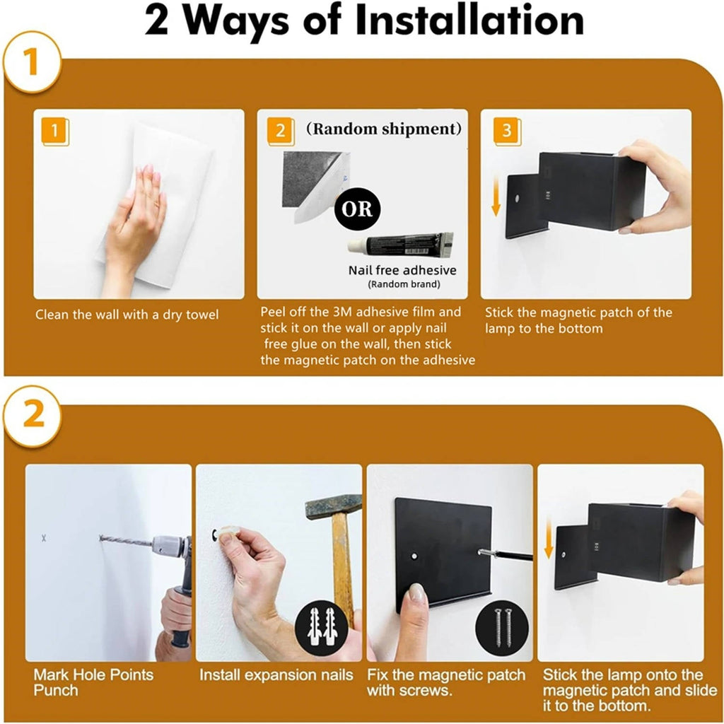 Smart Motion-Sensing Indoor Wall Light with Remote Control