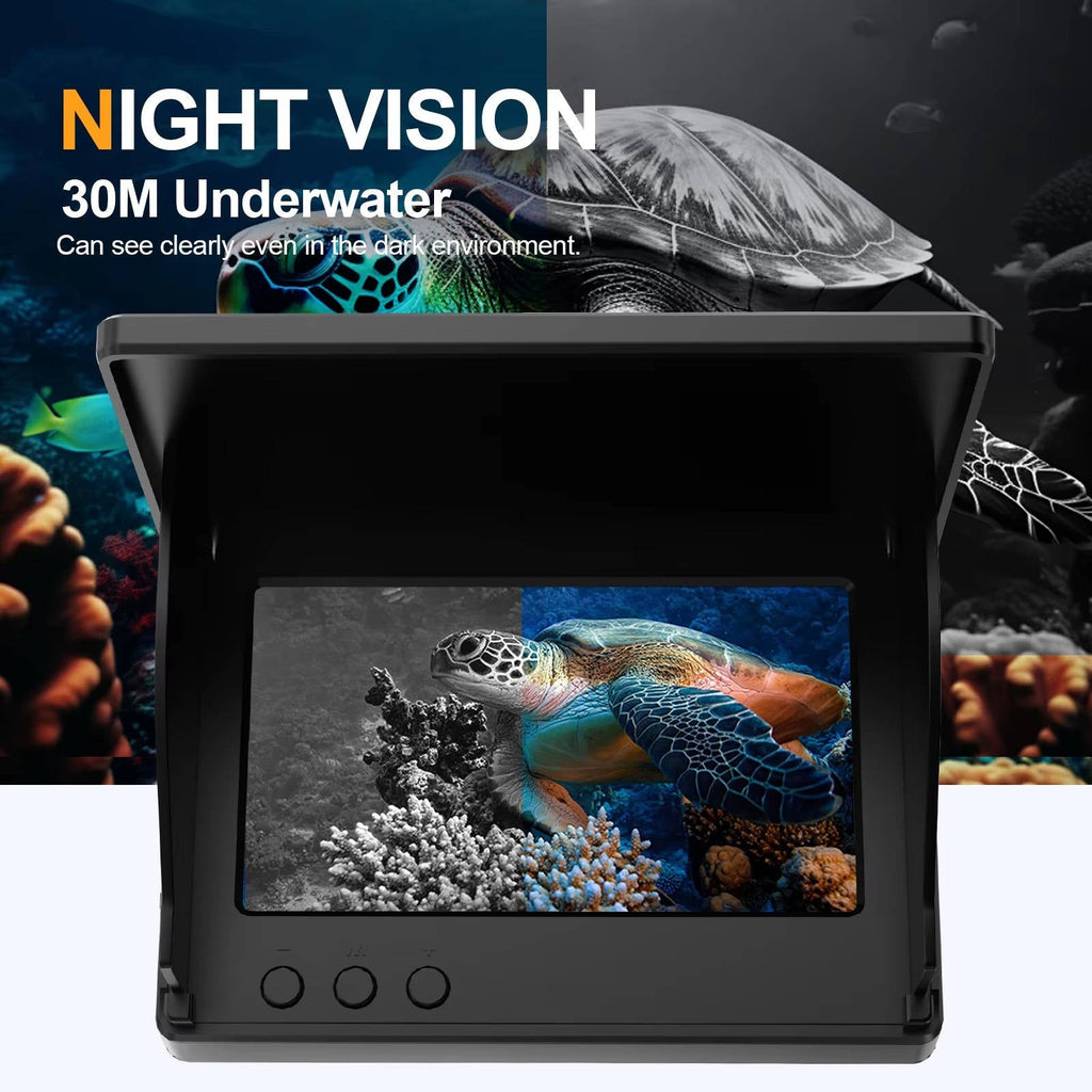 Compact Portable Underwater Fishing Camera with 4.3-Inch