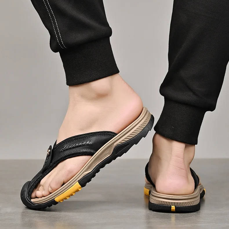 Men's Water-Resistant & Ultra-Light Toe Flip Flops