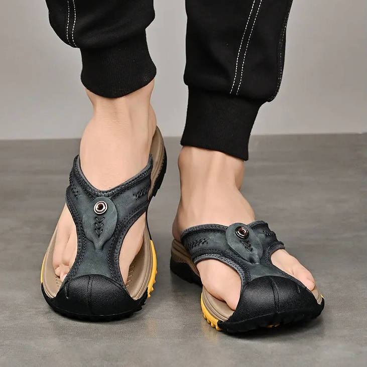Men's Water-Resistant & Ultra-Light Toe Flip Flops