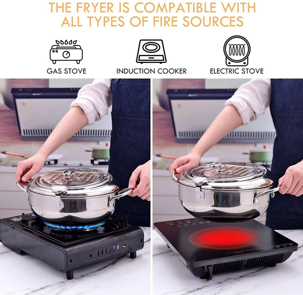 Authentic Japanese Deep-Frying Pot