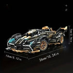 1690-Piece V12 Model Car Building Block Set – Premium, High-Detail Construction Kit