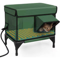 Cozy Heated Outdoor Cat House for Winter Comfort