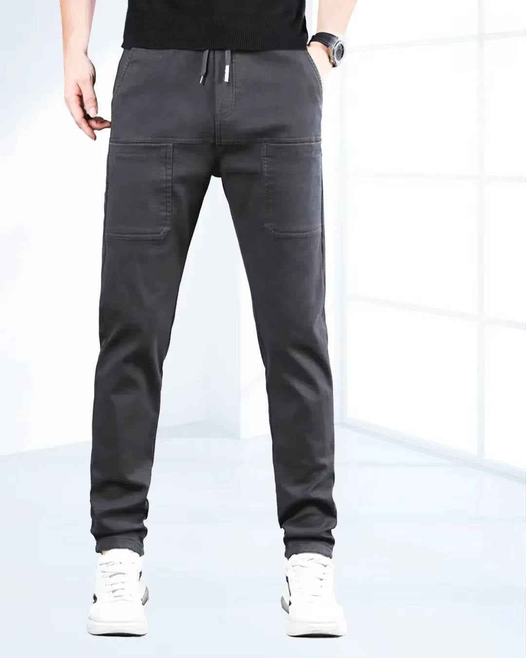 Men's Ultra-Stretch Cargo Pants with Handy Pockets