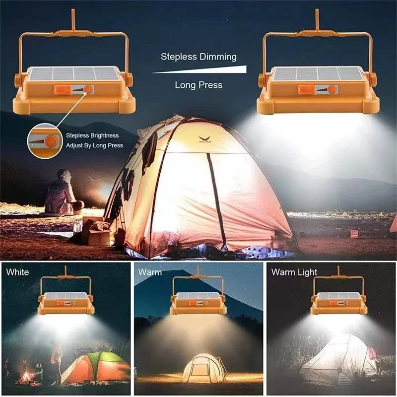 Solar-Powered Portable Camping Lantern