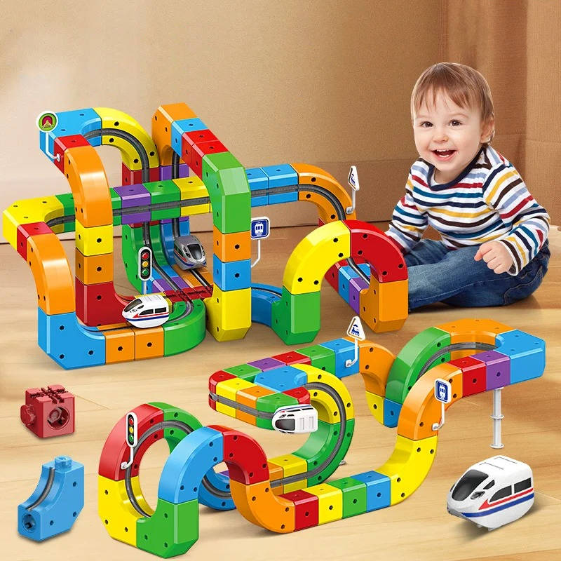 Magnetic Train Track Playset
