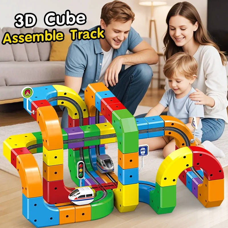 Magnetic Train Track Playset