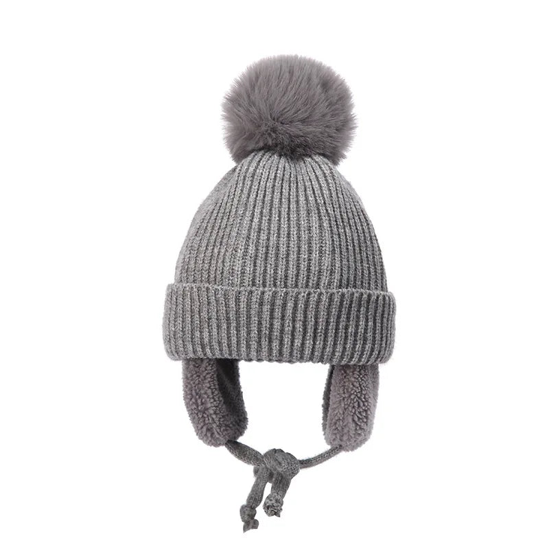 Cozy Kids' Knit Beanie with Earflaps