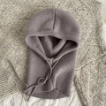 Cozy Knit Hooded Balaclava with Built-in Neck Warmer