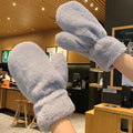 Ultra-Soft Fluffy Plush Mittens for Cozy Winter Warmth
