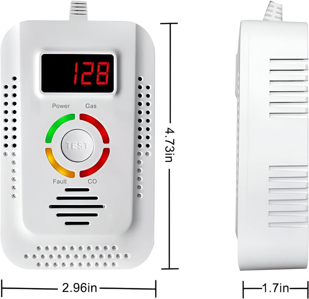 Plug-In Home Gas and CO Detector for Immediate Safety