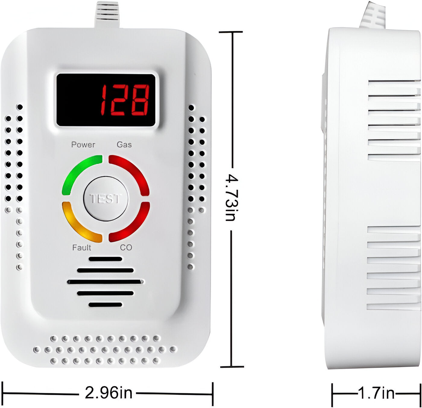 Plug-In Home Gas and CO Detector for Immediate Safety