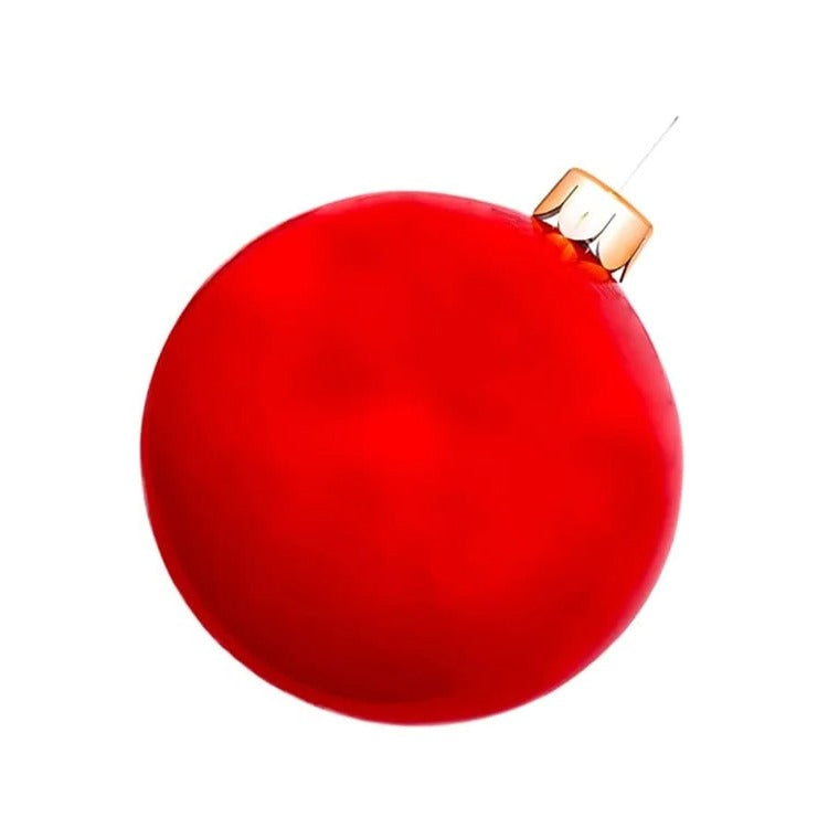 Festive Inflatable Holiday Ball Ornament for Indoor