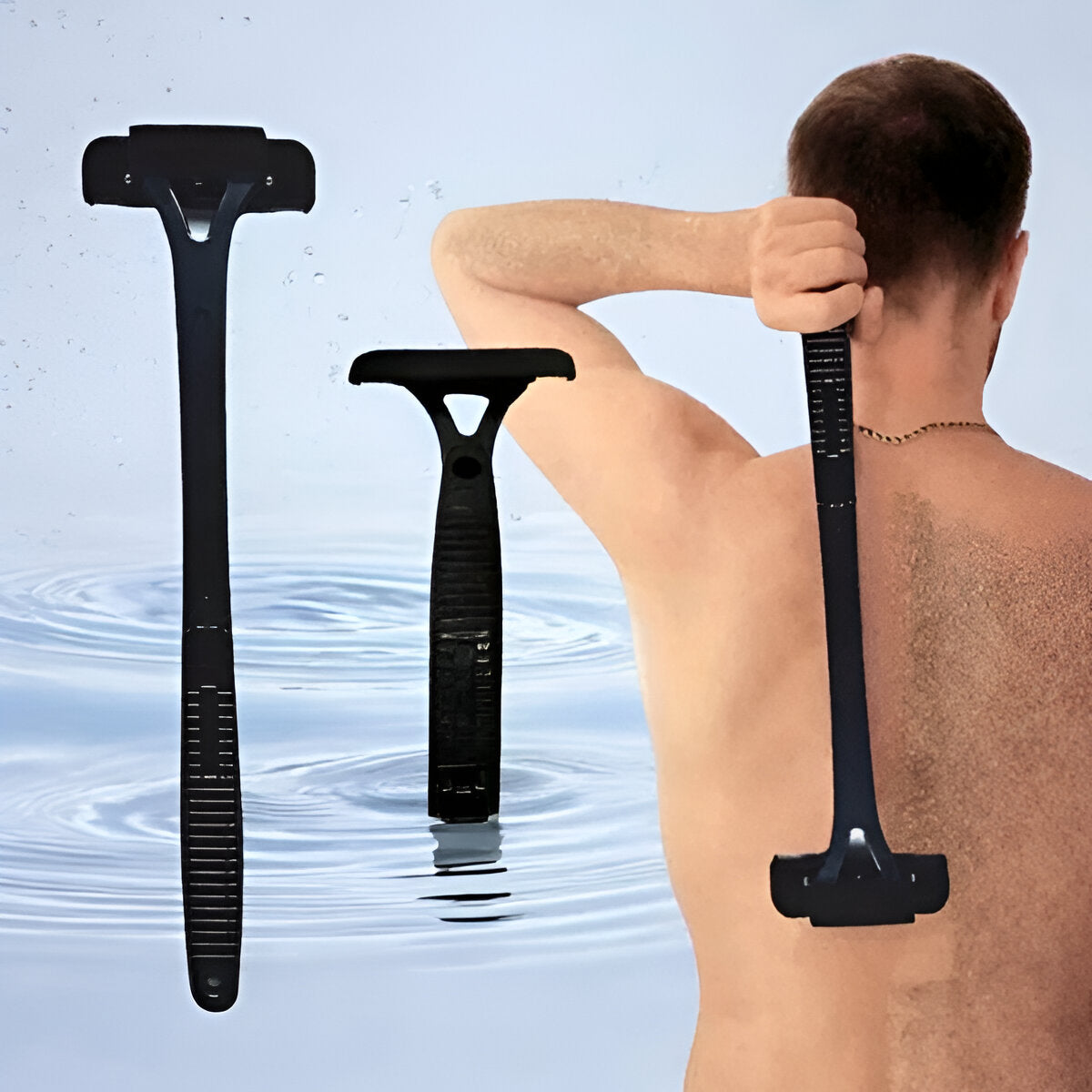 Ultra-Long Reach Back Shaver for Men