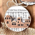 Nativity-Inspired Music Sheet Ornament Collection