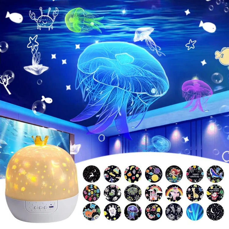 Kids' Night Light with Ocean Projection Lamp