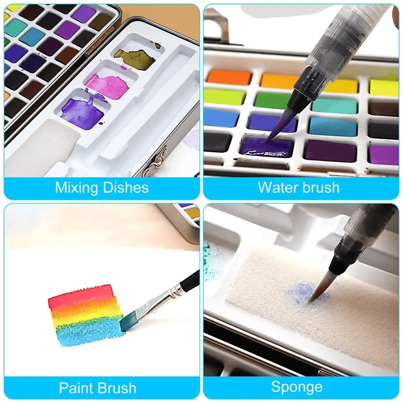 Artist-Quality Watercolor Paint Set