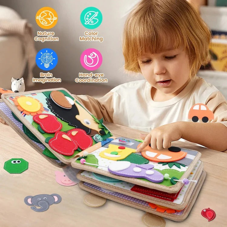 Kids' Interactive Sensory Story Book with Fun Activities