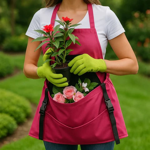 Heavy-Duty Harvesting Apron with Quick-Release Drop Pouch