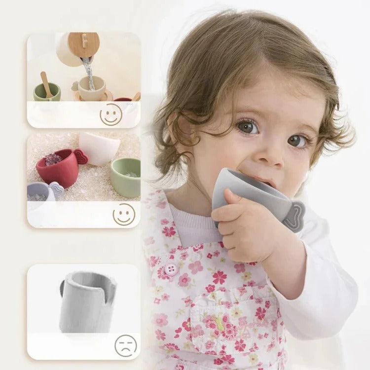 Kids' Pretend Play Afternoon Tea Set with Tray