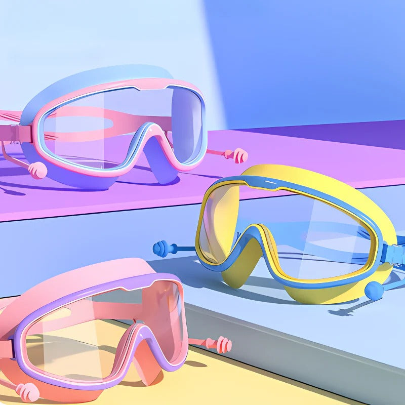 Kids' Anti-Fog Swim Goggles with Wide Field of View