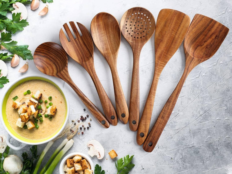 6-Piece Wooden Utensil Set