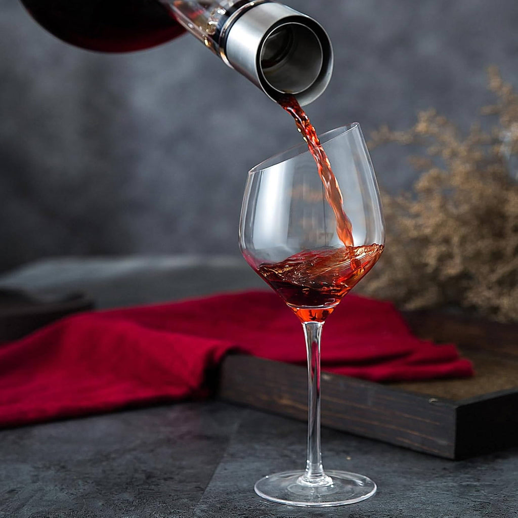 Crystal Glass Wine Decanter with Aerator