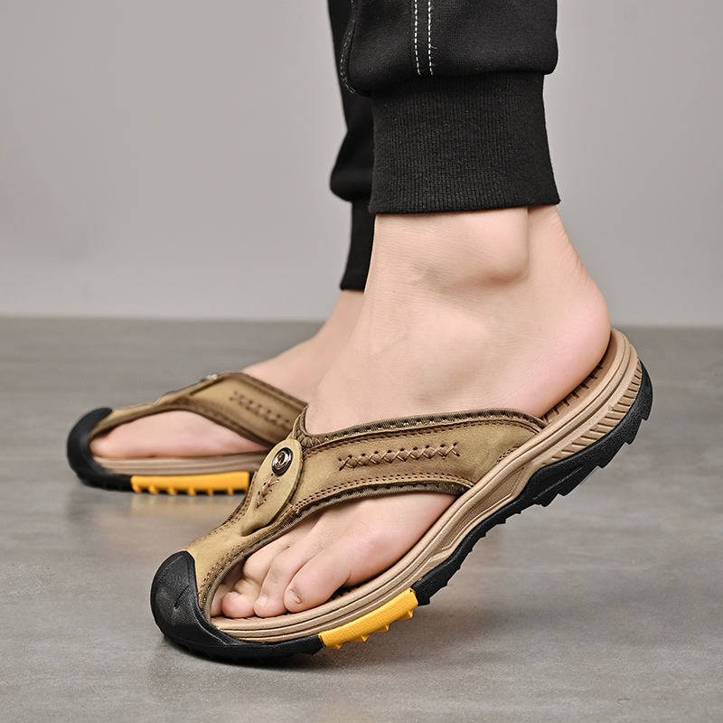 Men's Water-Resistant & Ultra-Light Toe Flip Flops