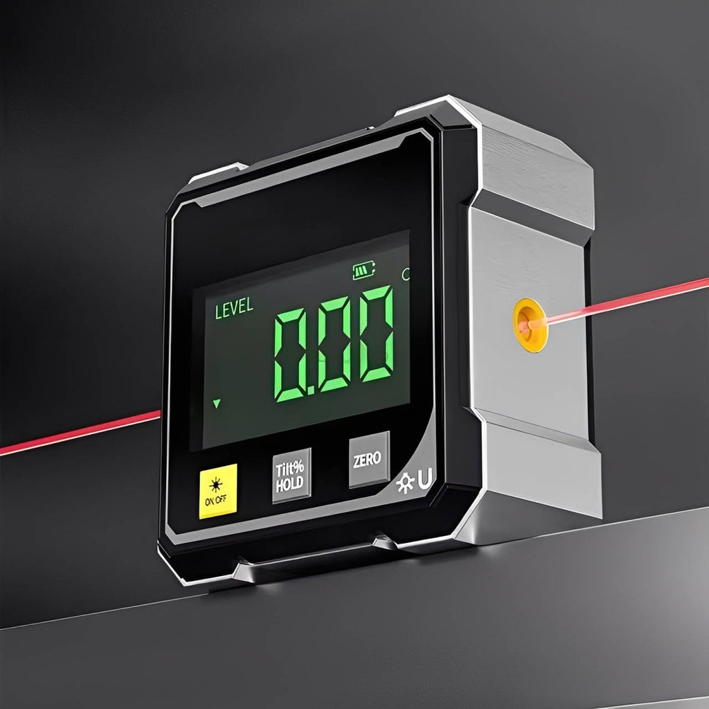 Laser-Enabled Digital Angle Gauge for Precise Measurements