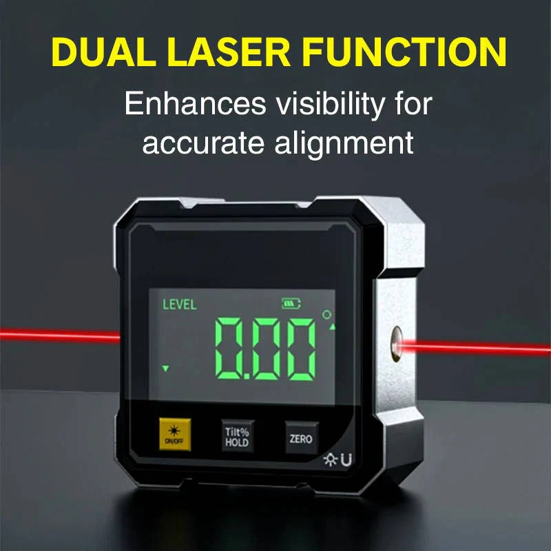 Laser-Enabled Digital Angle Gauge for Precise Measurements