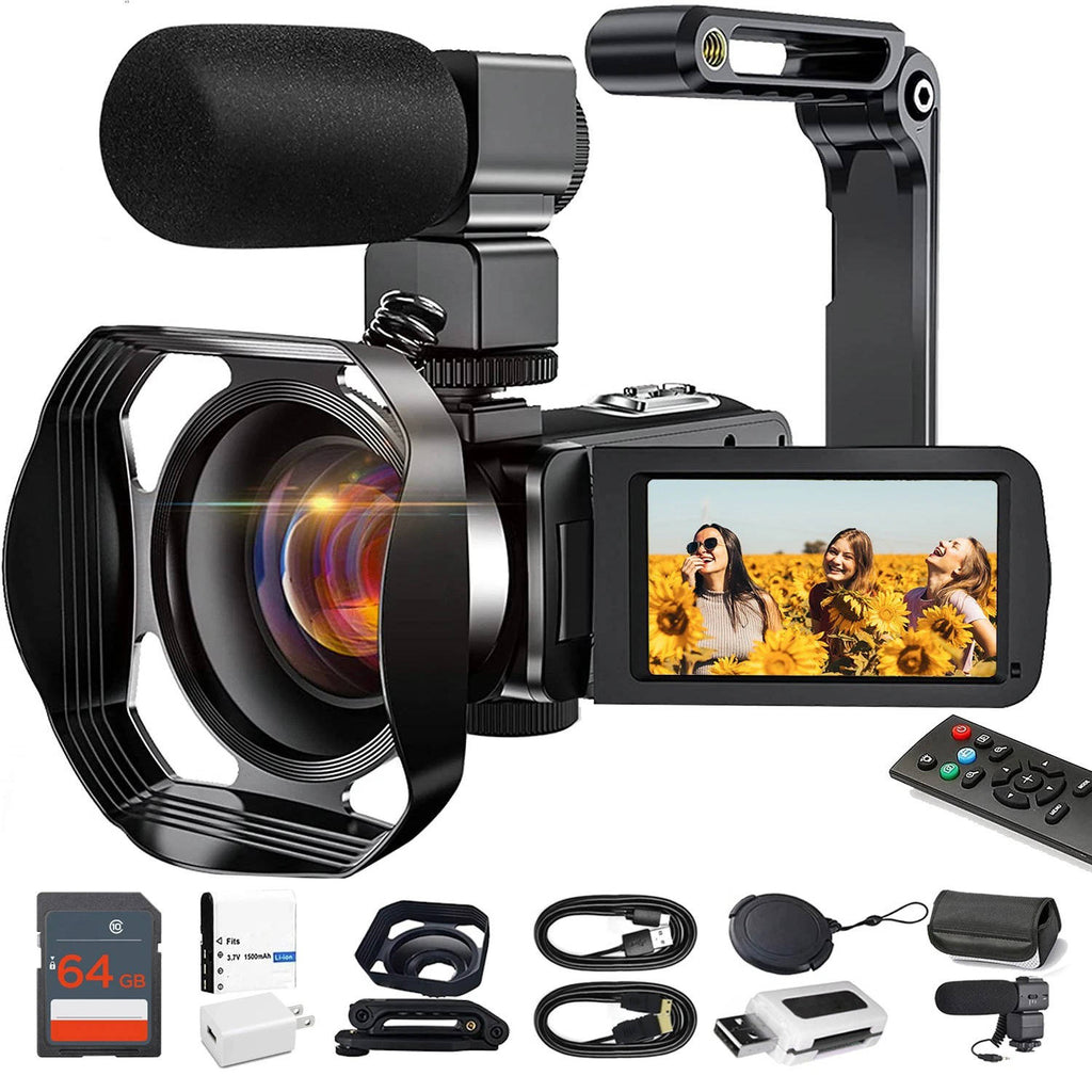 4K Video Camera Camcorder for YouTube Vlogging