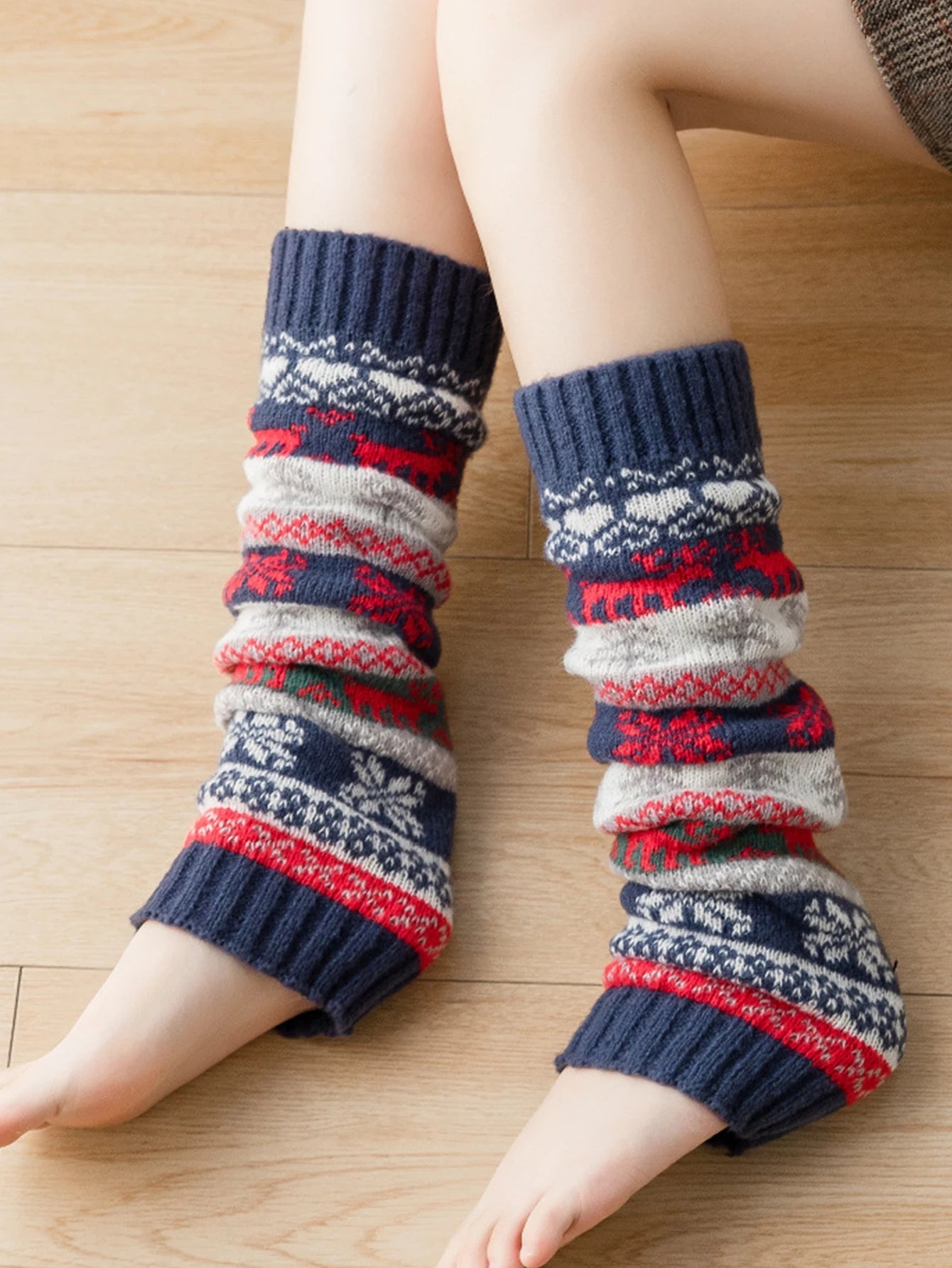 Ultra-Soft Knit Leg Warmers for Fall and Winter