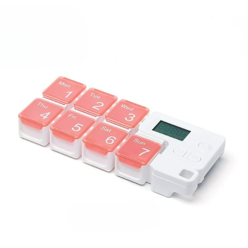 Smart Electronic Weekly Pill Organizer with Reminders