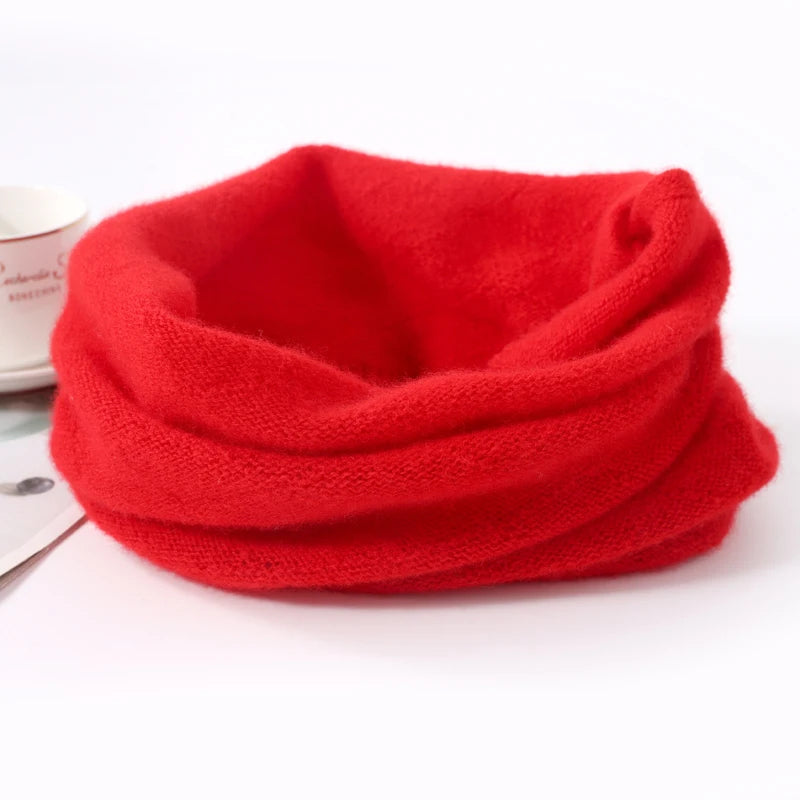 Merino Wool Face Mask & Winter Scarf Set