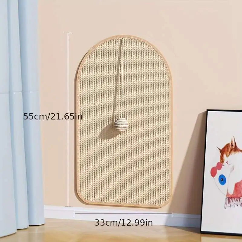 Sisal 3-in-1 Wall-Mounted Cat Scratcher Pad