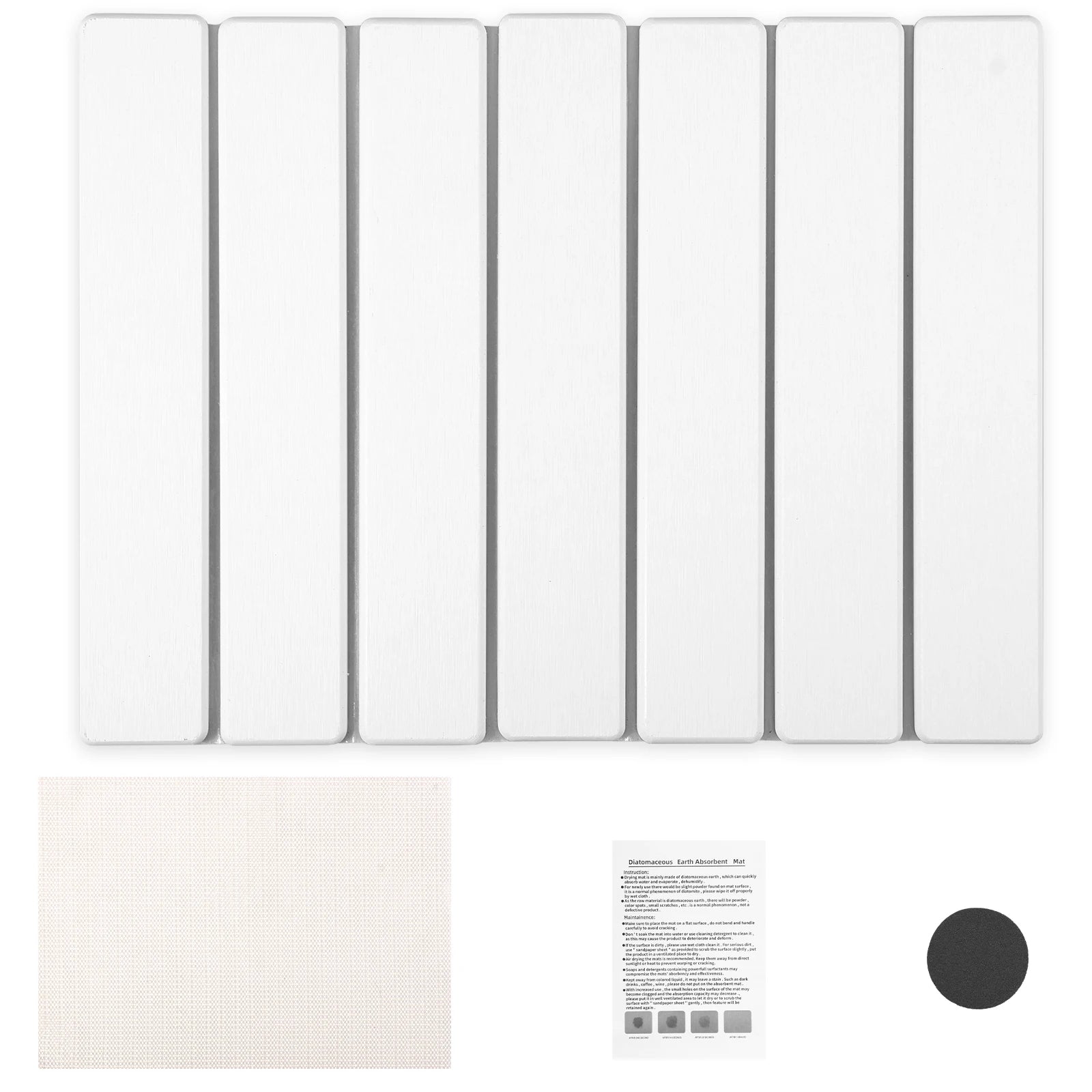Compact Foldable Diatomite Stone Dish Drying Mat