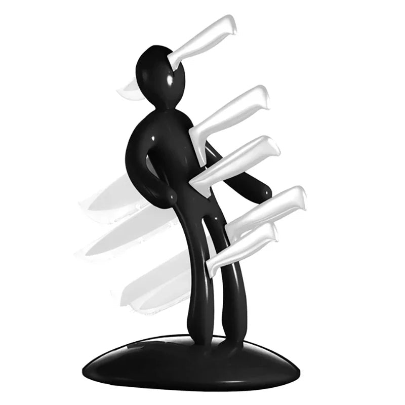 Humanoid-Inspired Kitchen Knife Holder Set